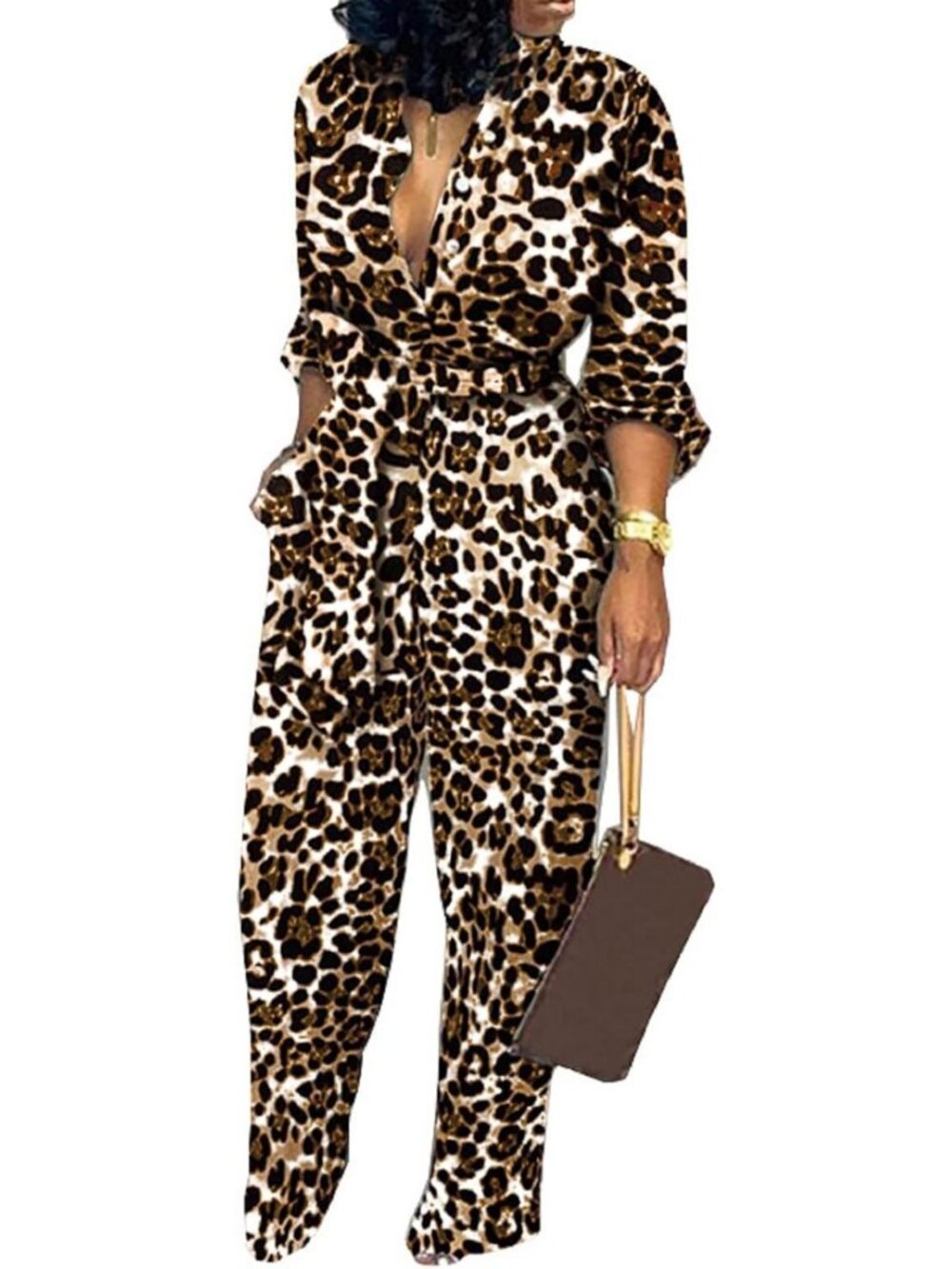 Chic Dressy Formal Jumpsuit for Women | Long Straight Pants with Pockets